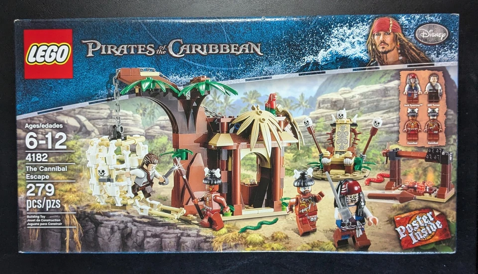 LEGO 4182 PIRATES of THE CARIBBEAN THE CANNIBAL ESCAPE NEW SEALED JACK 🏴‍☠️🦜🆕 - Image 1 of 4