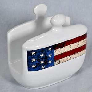 Vintage Colonial Warren Kimble Serviettenhalter - Bild 1 von 5