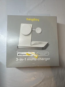 Caricatore 3 in 1 per iPhone Watch e Apple AirPods - Bianco Heyday - Foto 1 di 4