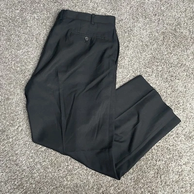 Lauren Ralph Lauren Pants Mens 38 X 30 Black Pleated Trousers Old Money Preppy - Image 1 of 4