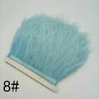 1 Meter Ostrich Feather Trimmings Trim Cloth Clothing Bag Decoration Costume UK