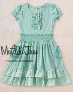 Matilda Jane Friends Forever Bailey lap dress girls 2 NWT green knit HTF - Picture 1 of 1