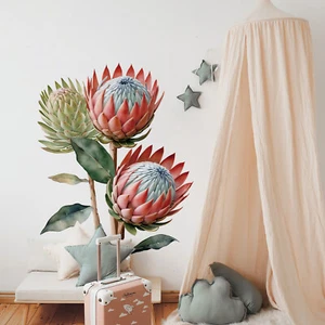 Drei Blumen Wandtattoo Selbstklebend Abnehmbar Abdecktapete Flur Dekor - Bild 1 von 7