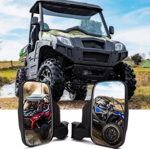 Offroad Rear View Side Mirror Set for ATV UTV SXS Adjustable Driver Passenger - Picture 1 of 21