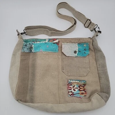 Bolso Bandolera Mensajero DE COLECCIÓN ADICTION Reciclado EE. UU. Militar Tienda Lona Foto 1 de 4