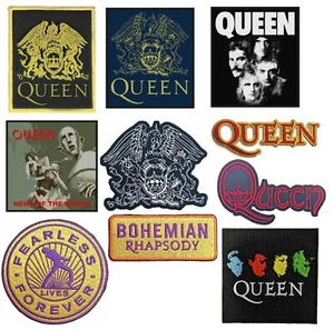 official QUEEN / FREDDIE MERCURY LOGO PATCH news of the world bohemian rhapsody - Picture 1 of 11