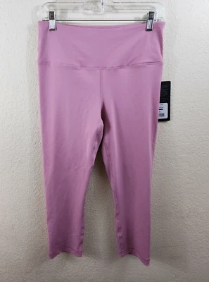 New 90 Degree Womens L Pink Powerflex High Rise Tummy Control Capri Leggings - Image 1 of 4