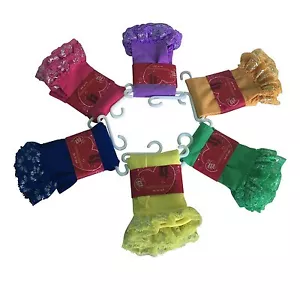Puppenleggings mit Rüsche - 6er Set gerüschte Leggings für 18 Zoll Puppen - Bild 1 von 2
