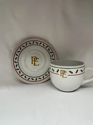 Taza y platillo de chocolate caliente Polar Express Train raro Foto 1 de 4