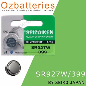 Seizaiken (Seiko) 1pc SR927W, 399 Silver Oxide Battery Batteries - Picture 1 of 1