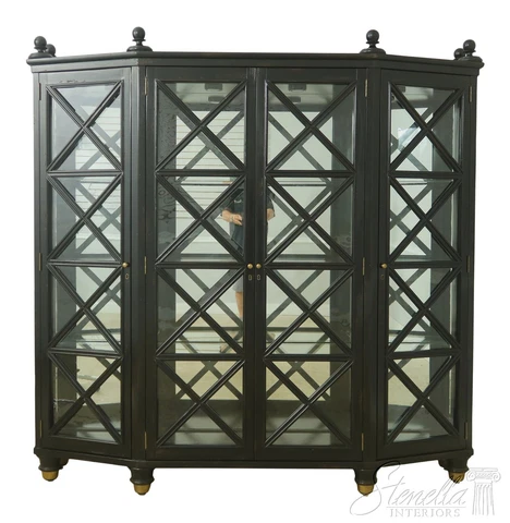 56309EC: MARGE CARSON Distressed Finish Large Curio Cabinet Cover