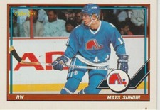 1991 O-Pee-Chee NHL Card Quebec Nordics #219 Mats Sundin