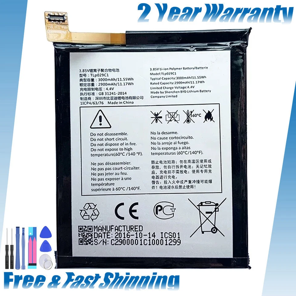 Brand new battery TLp029C1/TLP029C7 For Alcatel One Touch Idol 3C Alcatel 3V - Image 1 of 4