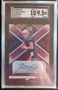 2022 Panini XR - Rookies Blue #129 Bailey Zappe /10 (RC) - Bild 1 von 3