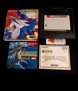 STAR BLAZER MSX MSX2 Sony Hit Bit HBS-G033C JAP Cartucho Cartridge Complete - Imagen 1 de 4