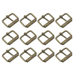Roller Buckles, 12pcs 25x16mm 3mm Thick Metal Belt Pin Buckle, Bronze Tone - Picture 1 of 5