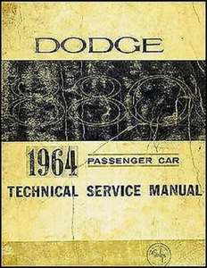 Originale 1964 Dodge 880 Servizio Manuale Custom 880 Riparazione Shop Libro OEM - Foto 1 di 2