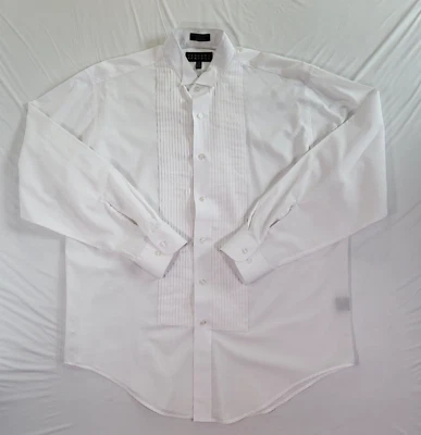 Camisa de vestir Bergamo New York para hombre talla 16-16,5 34/35 abotonada manga larga blanca Foto 1 de 4