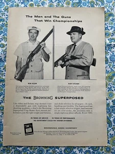 Browning Superposed Trap Model Vintage 1958 Print Ad - Picture 1 of 7