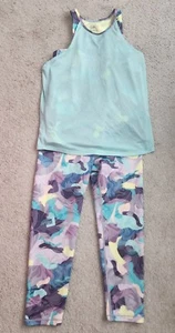 Athleta Girl Set 2 In 1 Tank Top And Leggings Size 12 14 - Picture 1 of 4