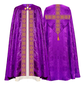 Gothic Cope Vestment with Matching Stole for Liturgical Service - Picture 1 of 8