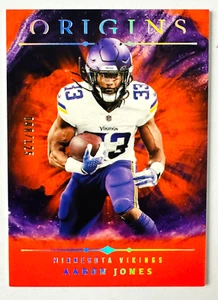 Tarjeta Paralela 2024 Panini Origins Aaron Jones NARANJA SP #/125 ¡Estrella de los Vikingos! - Imagen 1 de 3