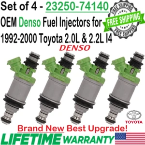 NEW OEM Denso x4 Best Upgrade Fuel Injectors for 1998-2000 Toyota RAV4 4-Doors - Picture 1 of 5