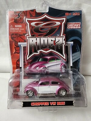 Maisto Urban Diecast Collection "Ridez" Picado VW Bug Rosa/Blanco Escala 1:64 #A9 Foto 1 de 3