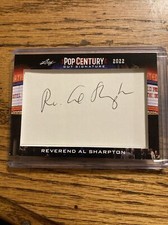 2022 Leaf Metal Pop Century REVEREND AL SHARPTON Cut Signature AUTO Civil Rights