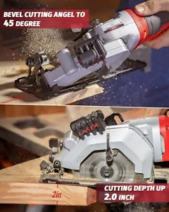 NEW Power Smart Circular Saw, 24T 4-1/2 Electric Circular Saw, 4Amp 3500RPM - Picture 1 of 7