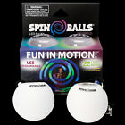 USB Rechargeable 22 LED light modes -Fun in Motion - Spinballs - Flow Poi Balls 