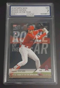 2018 Topps Now #AW-1 Rookie Of The Year Shohei Ohtani RC - AGS 7 NEAR MINT / NM - Picture 1 of 2