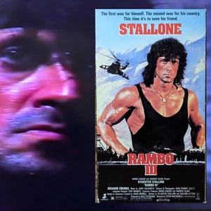 Rambo III 3 (VHS 1988) Stallone War / Action IVE – Tested w/ Case Protector - Imagen 1 de 13
