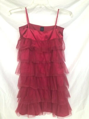 Vestido Gap Niños Niñas Sin Mangas Rosa Volantes Tul Nivel Talla XL Elegante Foto 1 de 4