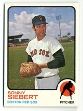 1973 TOPPS BOSTON RED SOX SONNY SIEBERT #14 NM MT