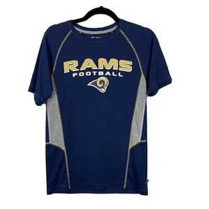 NFL Team Apparel LA Rams Football Short Sleeve T-Shirt Navy Blue Size Small B3 - Picture 1 of 6