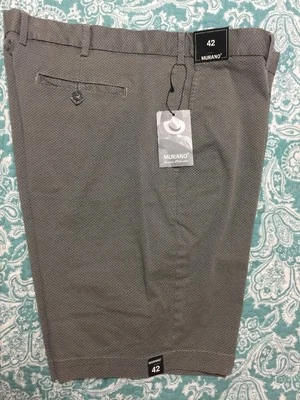 Men's Murano Cotton Flat Front Shorts S55HM401 Size 40 Color LT TAUPE NWT - Image 1 of 4
