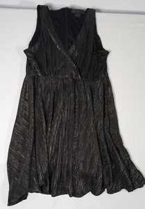 Kardashian Kollection Women's Black Gold Dress - Size M - Picture 1 of 6