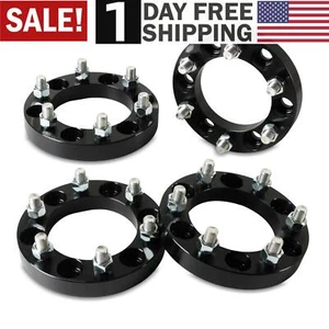 6 Lug For Chevy Suburban 1500 GM Wheel Spacers Adapters | 6x5.5 to 6x5.5 14x1.5 - Picture 1 of 11