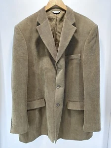 Pronto Uomo Sport Coat Mens 50L Corduroy Blazer Suit Jacket Coat Big & Tall EUC - Picture 1 of 13