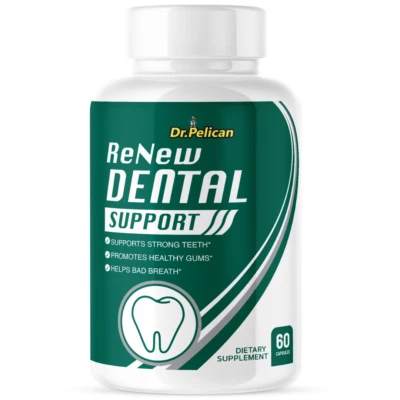 PELICAN VITAMINS ReNew Dental Support- Gum & Tooth Support- 60 Capsules