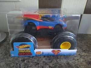 HOT WHEELS MONSTER TRUCK SUPERMAN DIECAST NEW FREE UK POST - Picture 1 of 2