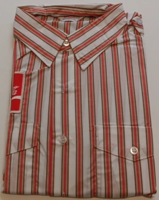 New Coca Cola Unitog Delivery Driver Striped 18-18.5 Uniform 70s Union Made USA - Image 1 of 4