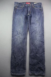Pantalones de mezclilla para hombre Guess McCrane Fit ultra ajustados oscuros 5 bolsillos talla 34x32 (medida 34x30) - Imagen 1 de 9