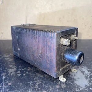 Antique Wooden Coil Box SplitDorf Magneto Switch Automobile Brass Era Buzz Box - Picture 1 of 15