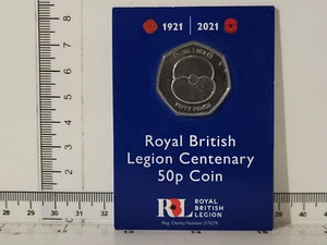 (L868) 50p Jersey 2021 - Royal British Legion Centenary - Imagen 1 de 2