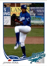 2016 Ogden Raptors Grandstand #5 Johan Diaz Dominican Republic DR Baseball Card