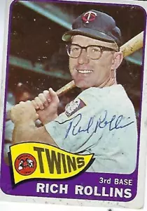 RICH ROLLINS SIGNED 1965 TOPPS #90 - MINNESOTA TWINS - Bild 1 von 1