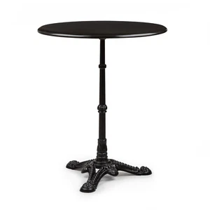 Bistrotisch Party Garten Esstisch Dreifuß Ø 60 cm Höhe 71 cm Marmor Schwarz - Bild 1 von 8