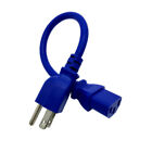 Blue Power Cord for ION AUDIO PATHFINDER 3 OUTBACK EXPLORER WIRELESS SPEAKER 1ft